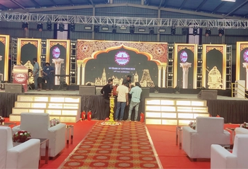 Tailored corporate anniversary event packages by Bamboo Events covering decor, food, and entertainment.