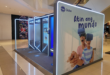 Interactive kiosk setup for product launches at Broadway Mall by Bamboo Events in Coimbatore