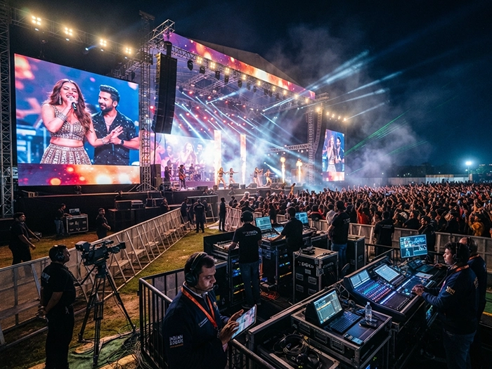 Professional concert event company organizing live shows with complete planning and execution.