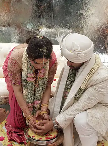 Kongu wedding ceremony with traditional customs, decorations and arrangements for family celebrations